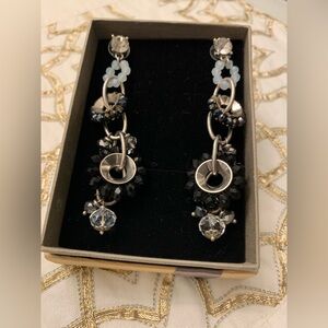 Elegant Black and Silver Women's earrings
